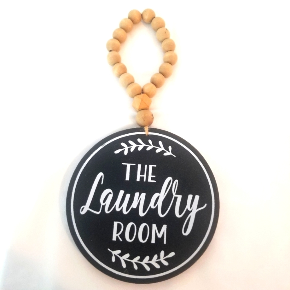 Hanging Laundry Room Decor Sign